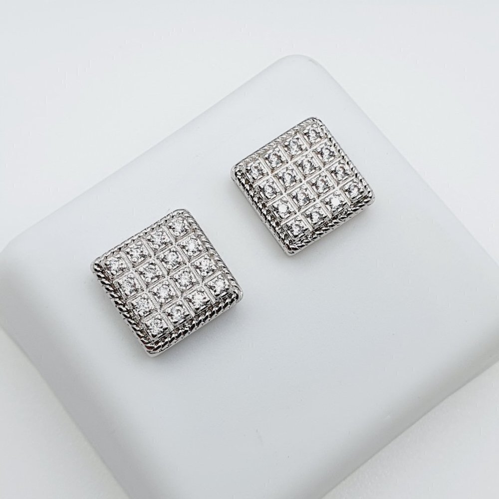 "925 Sterling Silver Plated CZ Earrings, EVBRS444